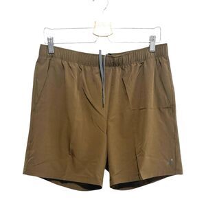 AL1VE 6" Inseam Running Shorts Men's Sz Medium Brown Quick Dry